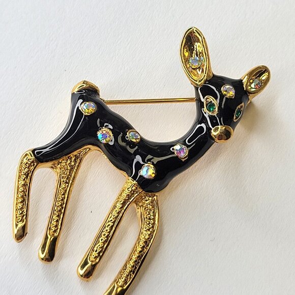 Deer Fawn Brooch Pin - Picture 2 of 9